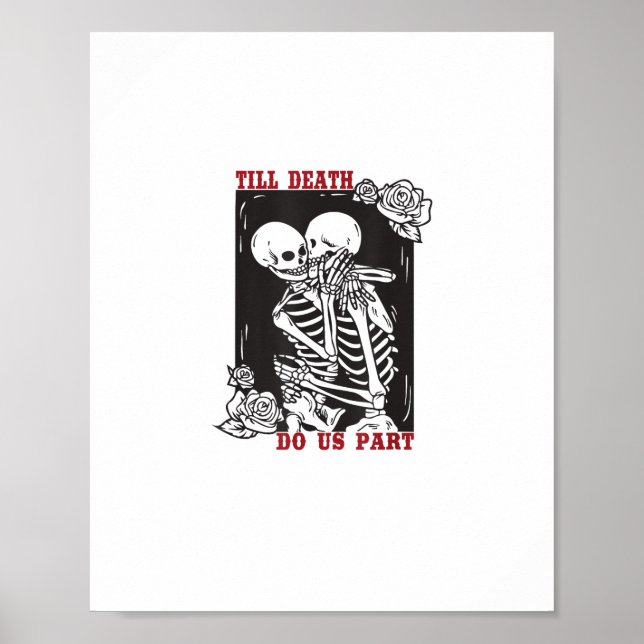 Affiche Jusqu'à la mort faisons-nous partie Mariage Squele (Devant)