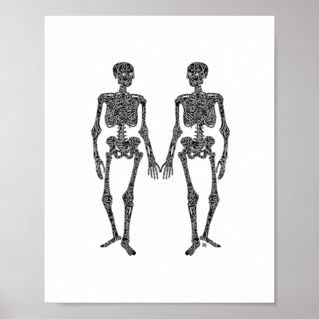 Affiche Jusqu'à la mort Faites-nous partie 2 Skeletons Cla (Devant)