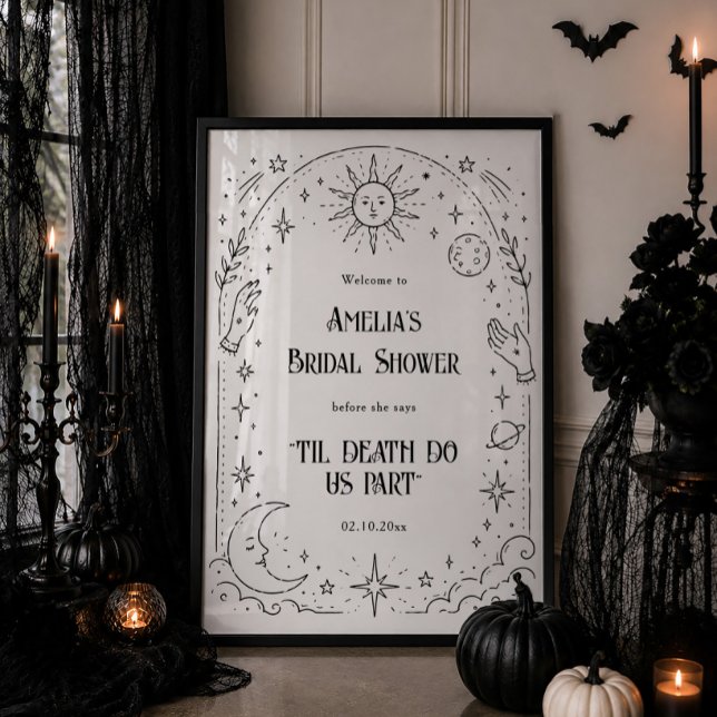 Affiche Jusqu'à la mort Fête de mariage Halloween de bienv (Créateur téléchargé)