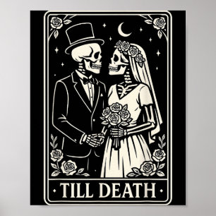 Affiche Jusqu'à la mort squelette amour couples gothique m