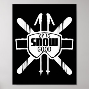 Affiche Jusqu'À La Neige Bon Ski Goggings Cool Ski Gif De