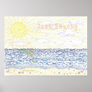 Affiche Just Beachy - Print