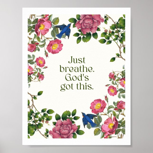 Affiche Just Breathe. God's Got This (Devant)