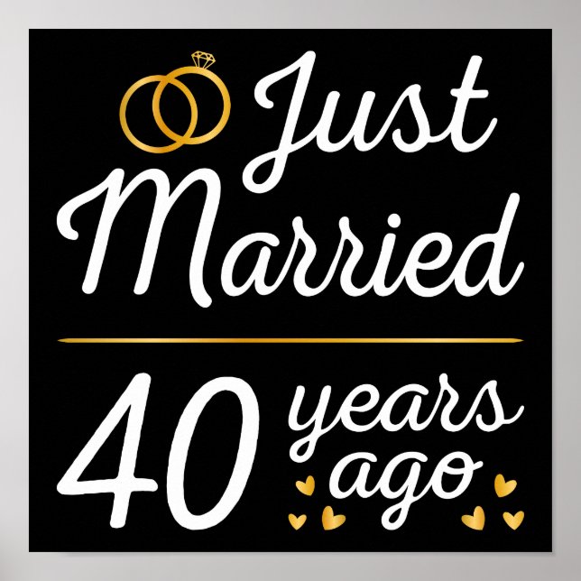 Affiche Just Married 40 Years Ago II (Devant)
