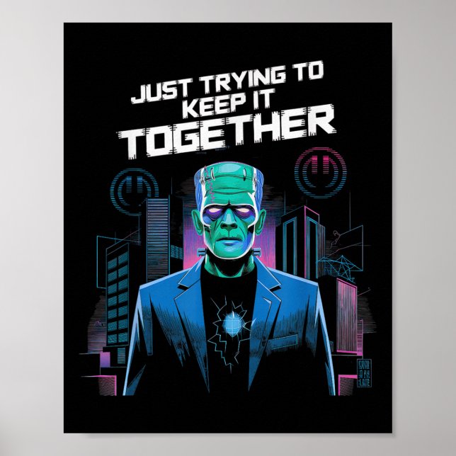 Affiche Just Trying To Keep It Together Shirt Halloween Fr (Devant)