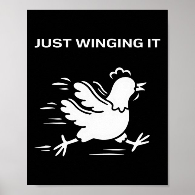 Affiche Just Winging It Poulet drôle  (Devant)