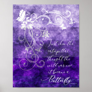 Affiche Juste au moment où la Caterpillar pensait que le m