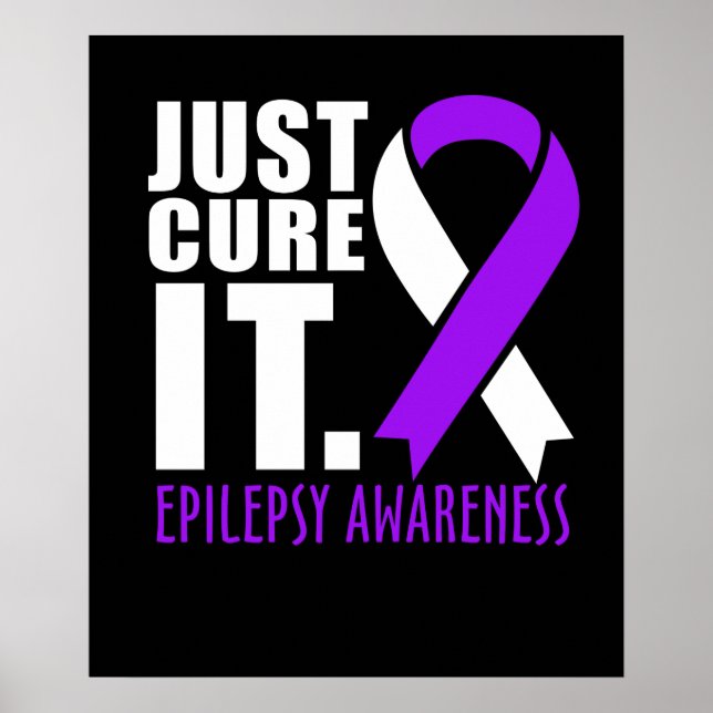 Affiche Juste Cure It Epilepsy Awareness Ribbon (Devant)