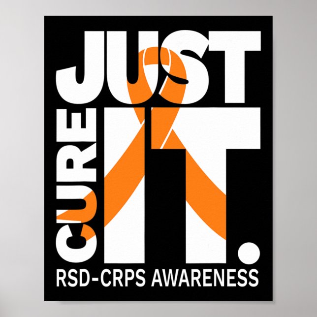 Affiche Juste Cure Rsd Crps Sensibilisation Ruban Blanc Te (Devant)