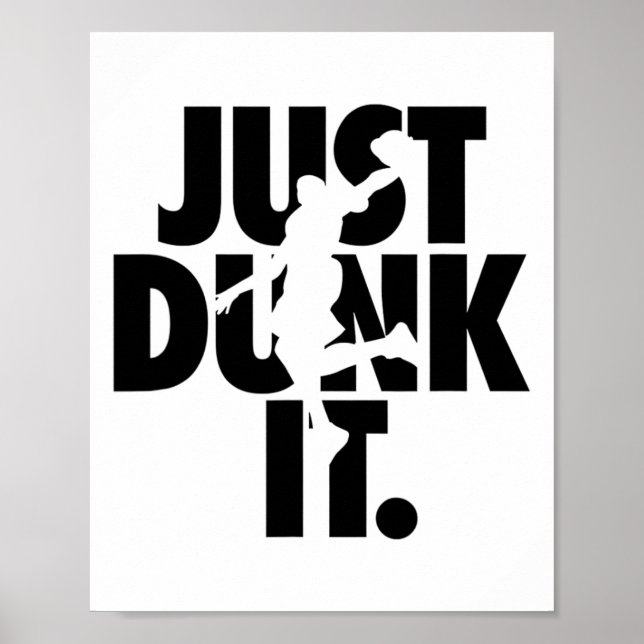 Affiche Juste Dunk It Sketll Silhouette (Devant)