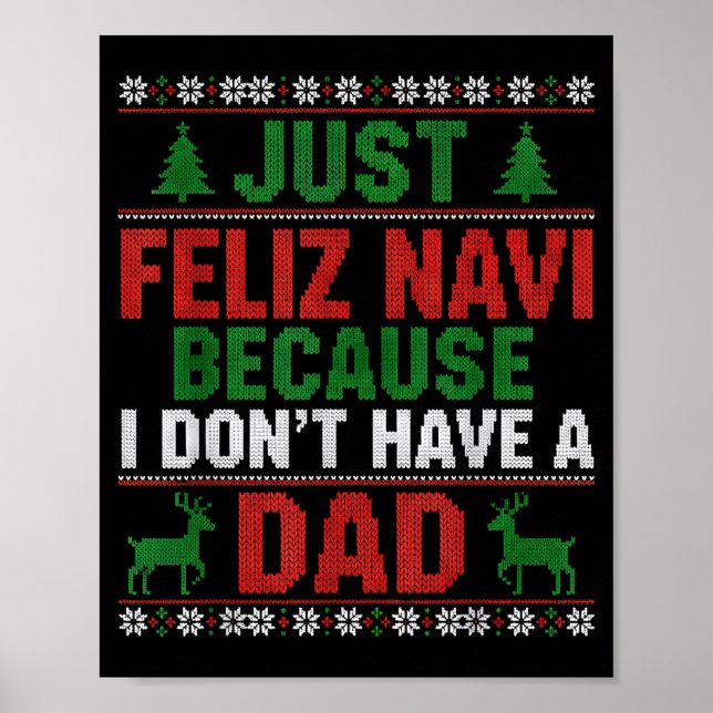 Affiche Juste Feliz Navi Parce Que Je N'Ai Pas De Papa Ugl (Devant)