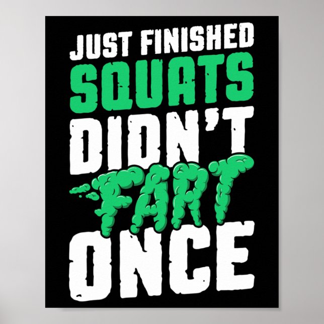 Affiche Juste Fini Les Squats N'Ont Pas Pu Une Fois La Con (Devant)