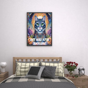 Affiche Juste ici pour être adorable