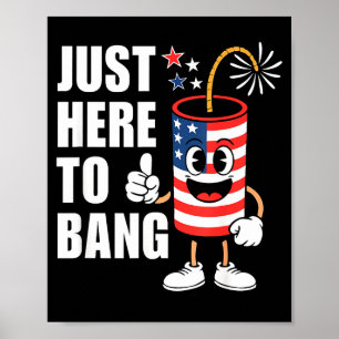 Affiche Juste ici pour exploser la fusée de feu d'artifice
