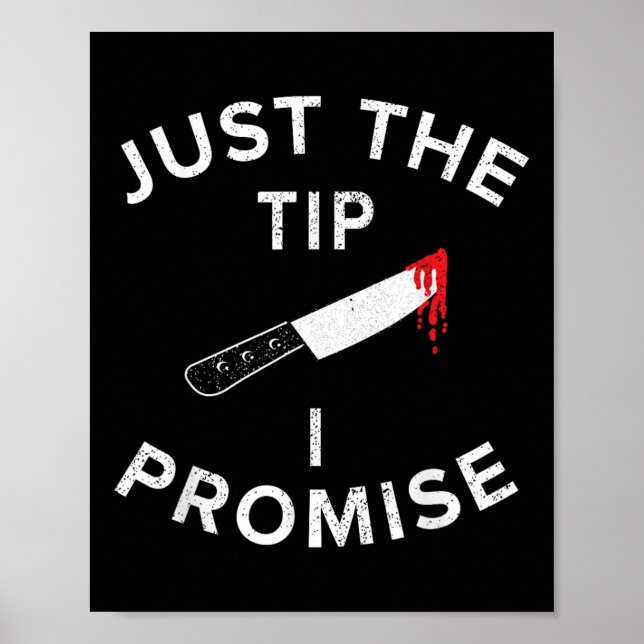 Affiche Juste la pointe, je promets Pun Couteau Drôle Hall (Devant)