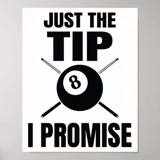 Affiche Juste Le Conseil Je Promets Billard Billard Billar (Devant)