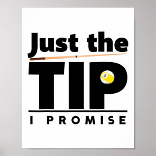 Affiche Juste Le Conseil Je Promets Funny Billiard Cue Sti
