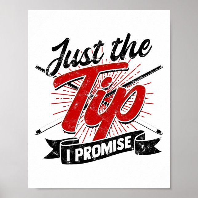 Affiche Juste Le Conseil Que Je Promets - Drôle Billard Ho (Devant)