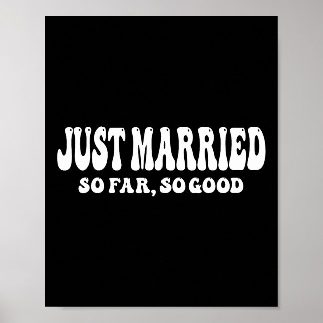 Affiche Juste Marié Jusqu'À Présent Si Bon Mariage Marié G (Devant)