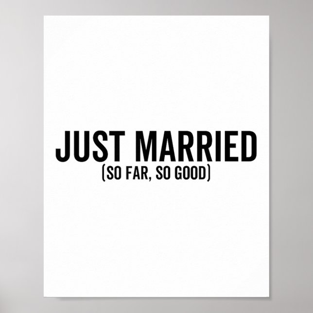 Affiche Juste Marié Jusqu'À Présent Si Bon Mariage Marié G (Devant)