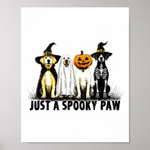 Affiche Juste Un Éffrayant Fantôme De Chien Fantôme Hallow