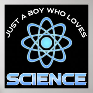 Affiche Juste un garçon qui aime la science