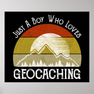 Affiche Juste Un Garçon Qui Aime Le Géocaching