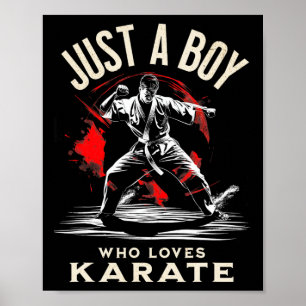 Affiche Juste un garçon qui aime le karaté - Arts martiaux
