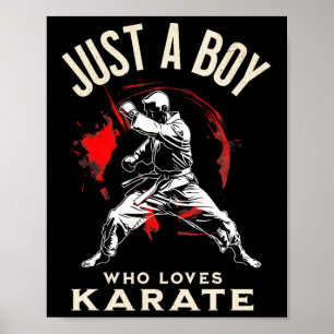 Affiche Juste un garçon qui aime le karaté - Arts martiaux