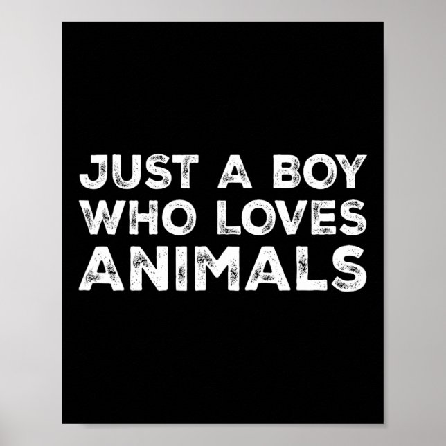 Affiche Juste un garçon qui aime les animaux (Devant)