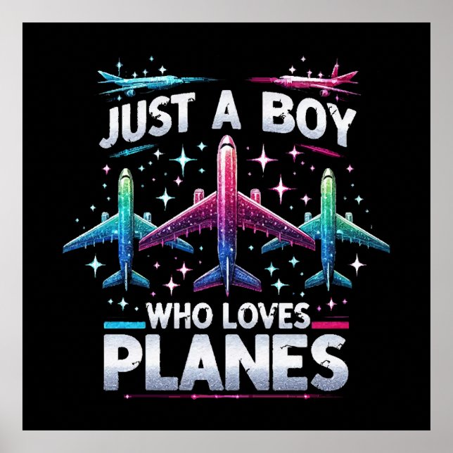 Affiche Juste un garçon qui aime les avions (Devant)