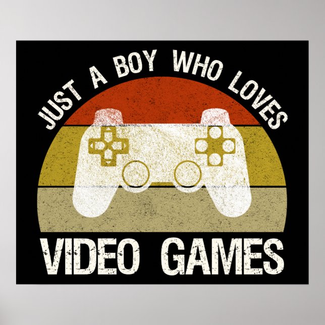 Affiche Juste Un Garçon Qui Aime Les Jeux Vidéo (Devant)
