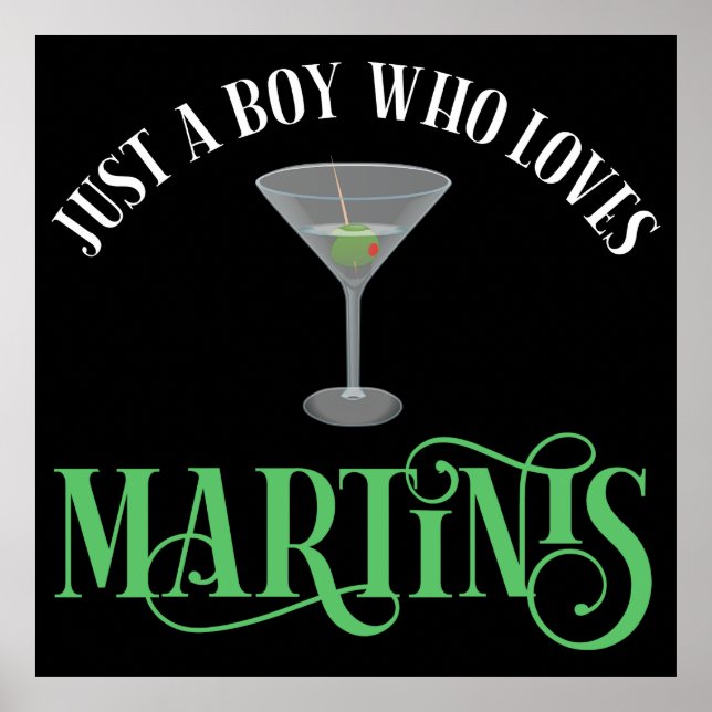 Affiche Juste Un Garçon Qui Aime Les Martinis (Devant)