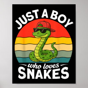 Affiche Juste un garçon qui aime les serpents Drôle de ser