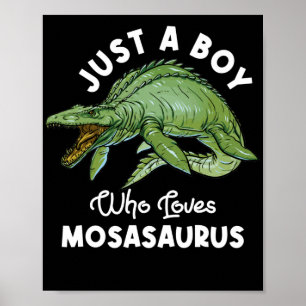 Affiche Juste Un Garçon Qui Aime Mosasaurus Dinosaur