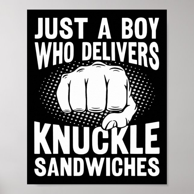 Affiche Juste Un Garçon Qui Fournit Des Sandwichs Knuckle (Devant)