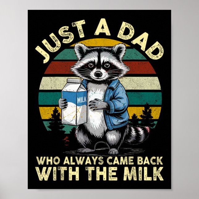 Affiche Juste un papa qui ramène toujours le lait (Devant)