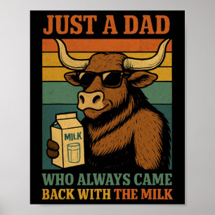 Affiche Juste un papa qui revient toujours avec du lait