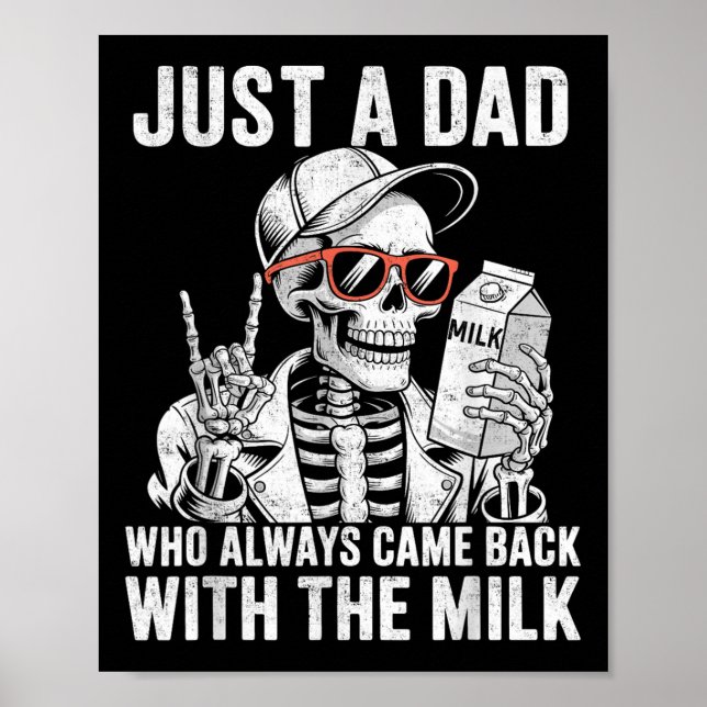 Affiche Juste un papa qui revient toujours avec le lait Fa (Devant)