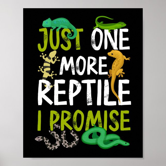 Affiche Juste Un Reptile De Plus Je Promets Snake Lizard G (Devant)
