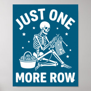Affiche Juste une autre rangée de squelette au crochet - D