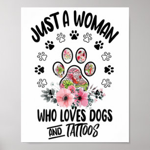 Affiche Juste Une Femme Qui Aime Les Chiens Et Les Amoureu