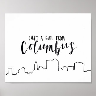 Affiche Juste une fille de Columbus