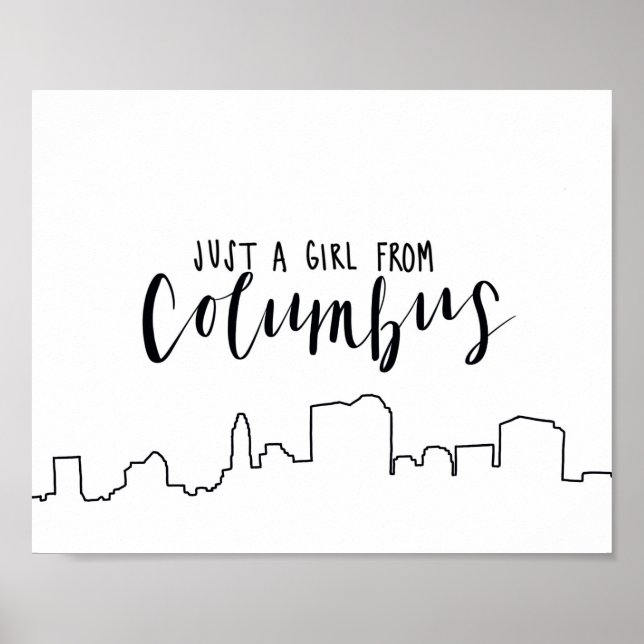 Affiche Juste une fille de Columbus (Devant)