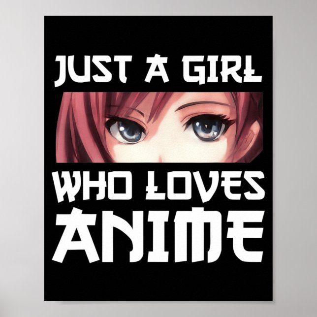 Affiche Juste Une Fille Qui Aime Anime (Devant)