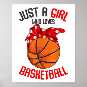 Affiche Juste une fille qui aime Basketball Girl