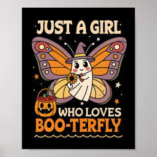 Affiche Juste une fille qui aime Boo-terfly papillon H