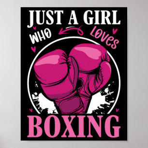 Affiche Juste Une Fille Qui Aime Boxer Fitness Combattre S