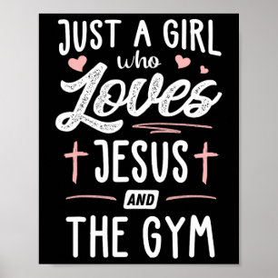 Affiche Juste Une Fille Qui Aime Jésus Et Les Femmes Cadea