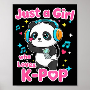 Affiche Juste une fille qui aime K-p Panda mignon